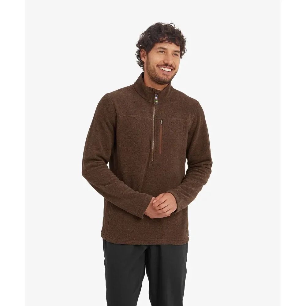 Sherpa Adventure Gear Rolpa Eco Quarter Zip Fleece Sweatshirt Cappuccino Medium